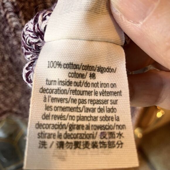 Pink Victoria's Secret Women's Purple Heathered Oversized Sweater Size M EUC - Picture 5 of 9